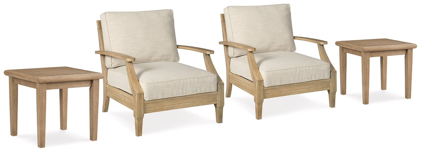 Ashley Express - Clare View 2 Outdoor Lounge Chairs with 2 End Tables