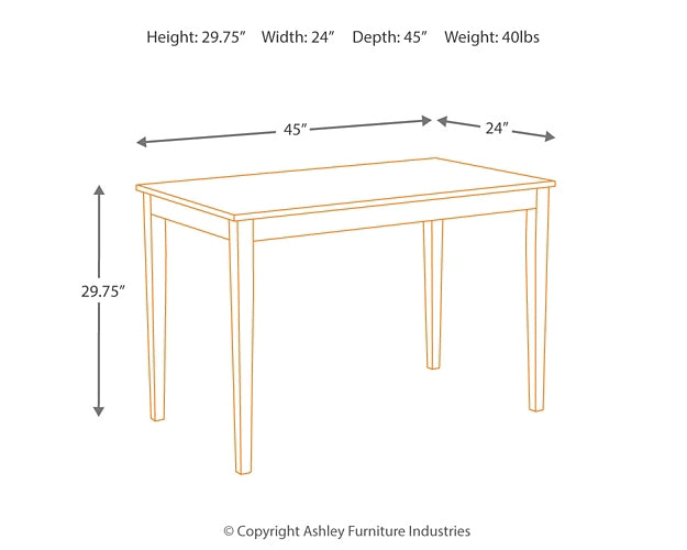 Ashley Express - Kimonte Dining Table and 4 Chairs