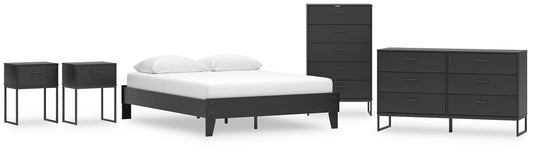 Ashley Express - Socalle Queen Platform Bed with Dresser, Chest and 2 Nightstands
