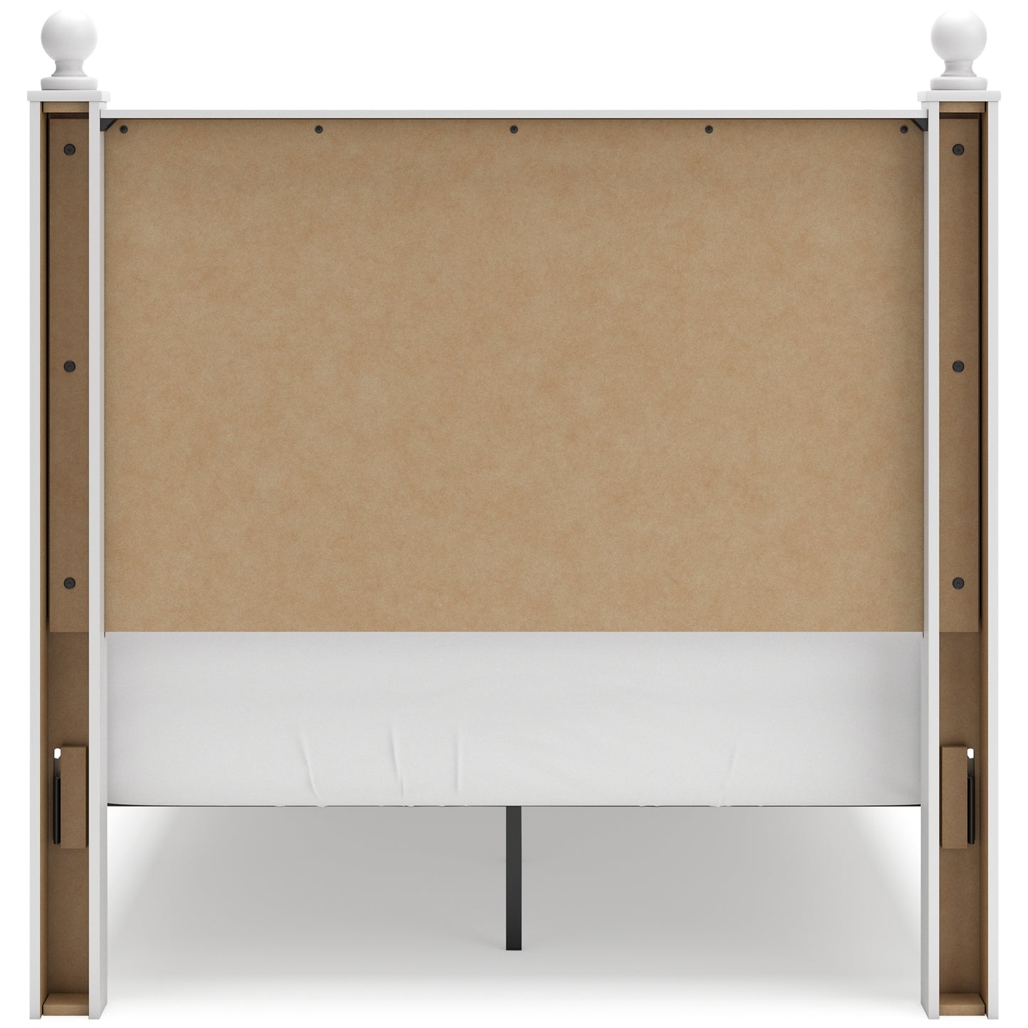 Mollviney Full Panel Headboard with Mirrored Dresser, Chest and 2 Nightstands