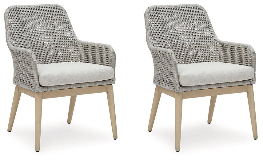 Ashley Express - Seton Creek 2 Outdoor Chairs with End Table