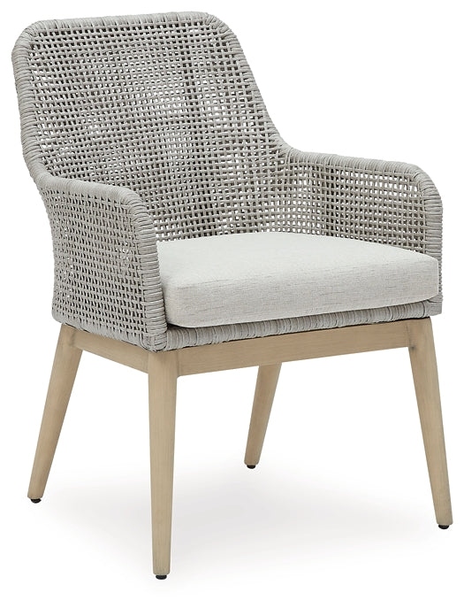 Ashley Express - Seton Creek 2 Outdoor Chairs with End Table