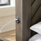 Arkenton California King Panel Bed with Mirrored Dresser and 2 Nightstands