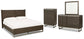Arkenton Queen Panel Bed with Mirrored Dresser and Chest