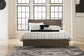 Arkenton King Panel Bed with Mirrored Dresser and 2 Nightstands