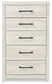 Cambeck Twin Panel Bed with 4 Storage Drawers with Mirrored Dresser, Chest and Nightstand