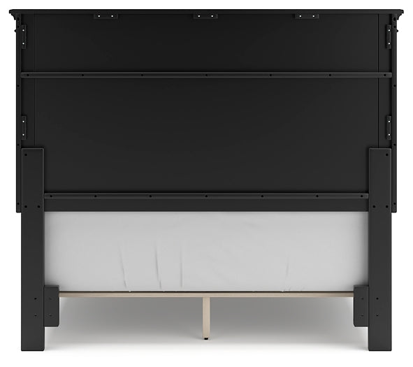 Lanolee Full Panel Bed with Mirrored Dresser, Chest and Nightstand