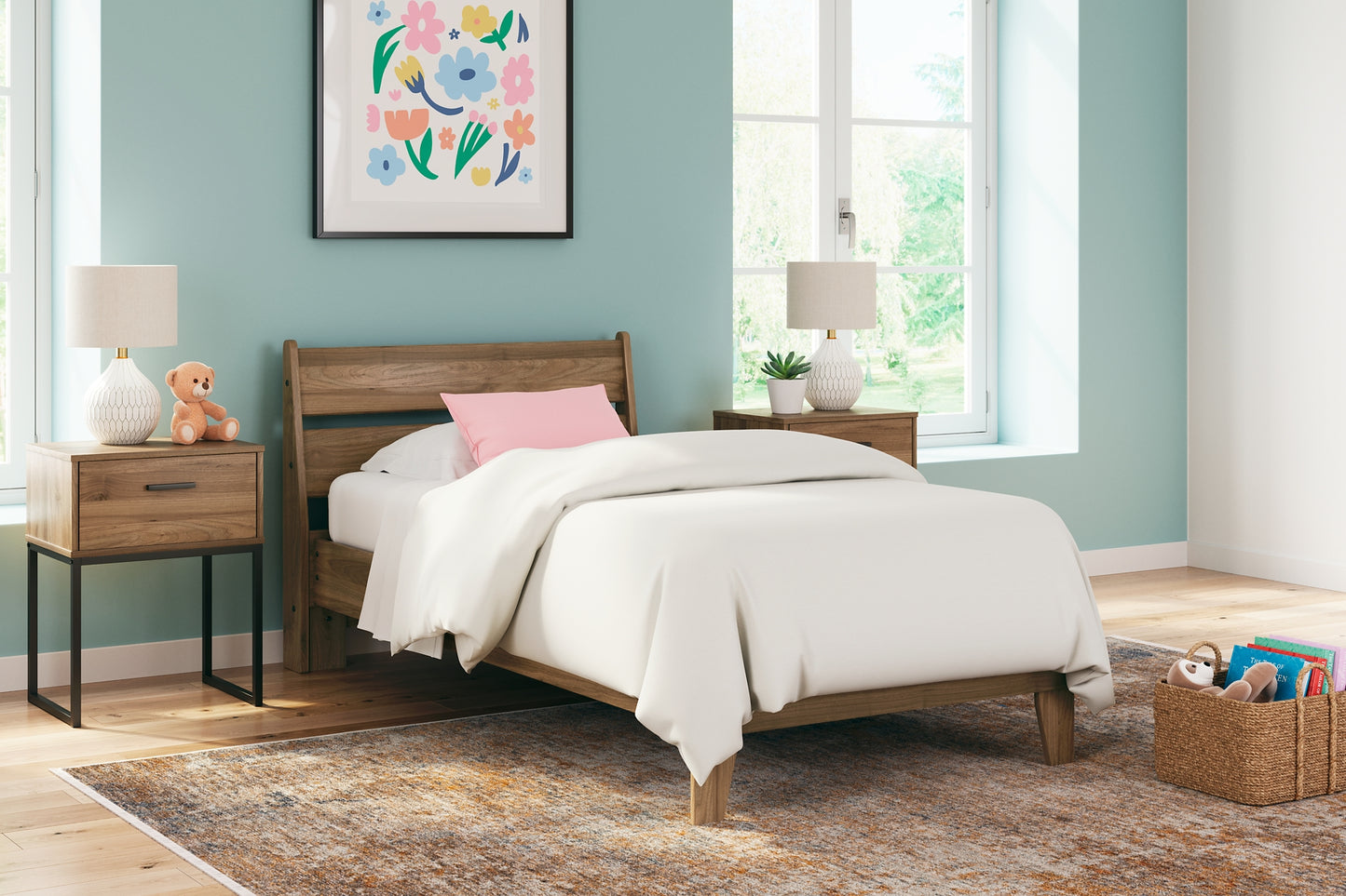 Ashley Express - Deanlow  Platform Panel Bed